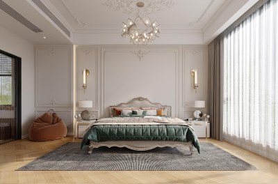 法式卧室3D模型下载